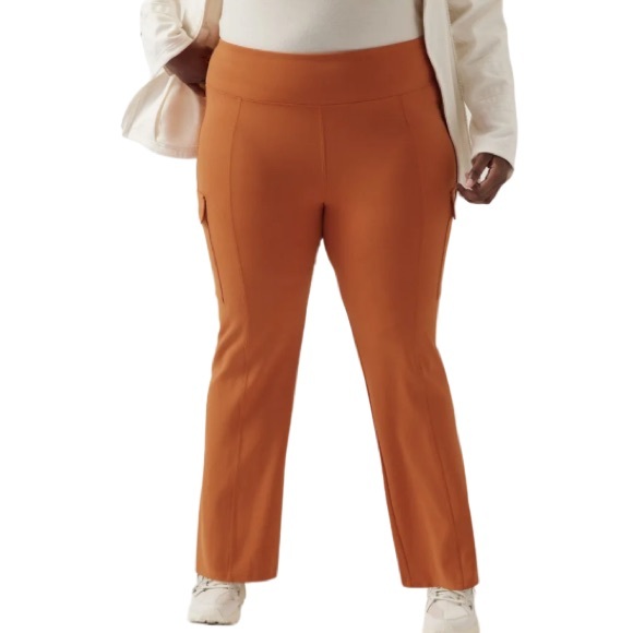 ✨ ATHLETA ✨ Orange DELANCEY Straight Cargo Pant Size 2X - Picture 6 of 16
